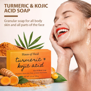 Turmeric & Kojic Acid Face & Body Soap (Pack of 3)